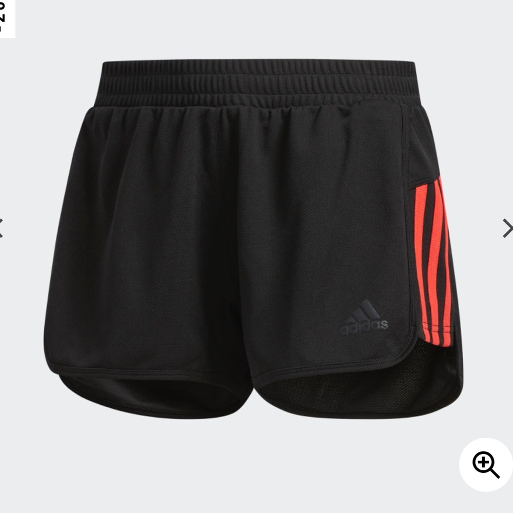 Adidas | Ultimate Knit Shorts Coral Stripes NWT - Picture 2 of 8
